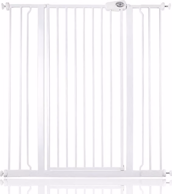 Bettacare Extendable White Child and Pet Gate for Doors and Stairs, Width: 100.8 cm - 108.4 cm