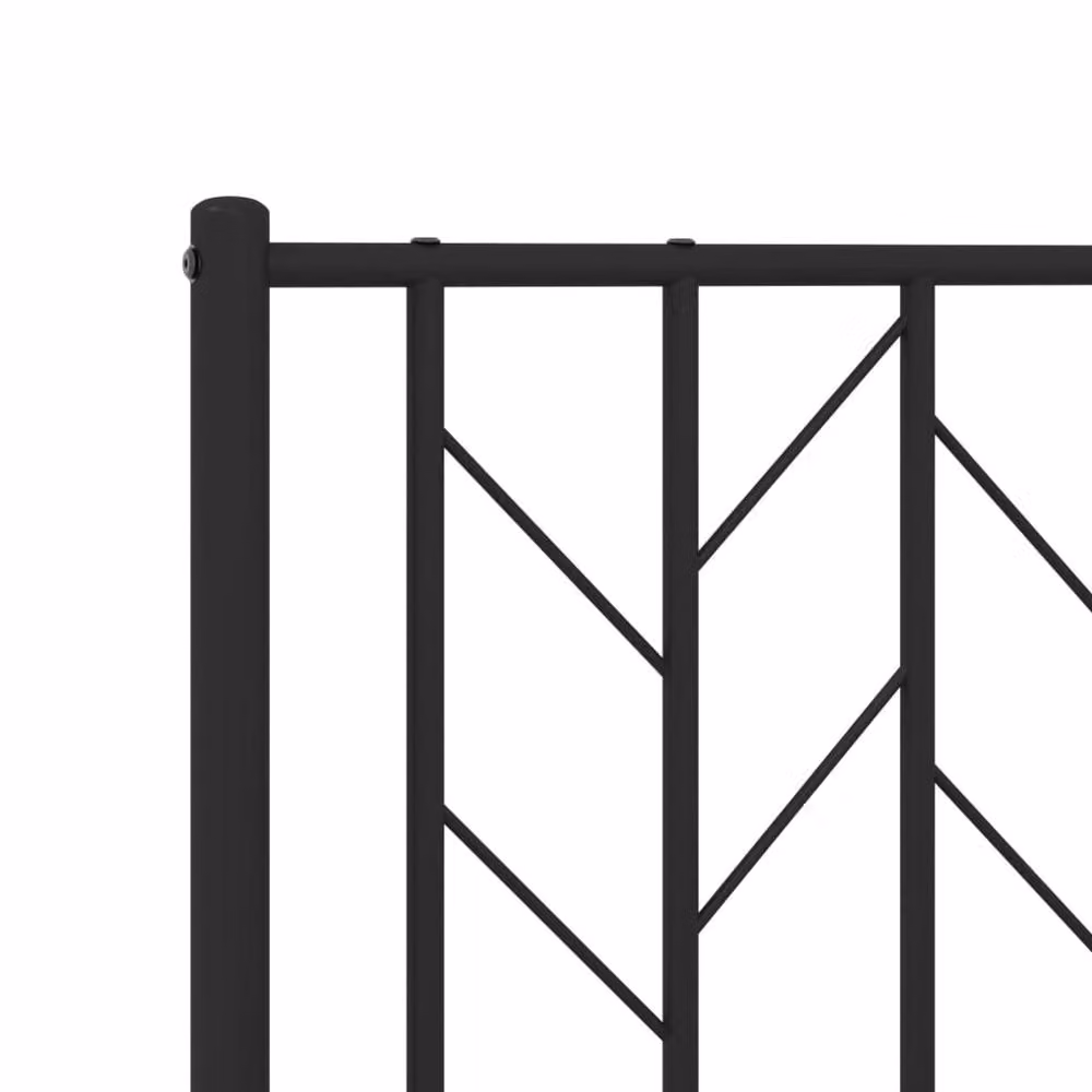 Berkfield Home Classic Metal Headboard in Black, 150 cm – 3