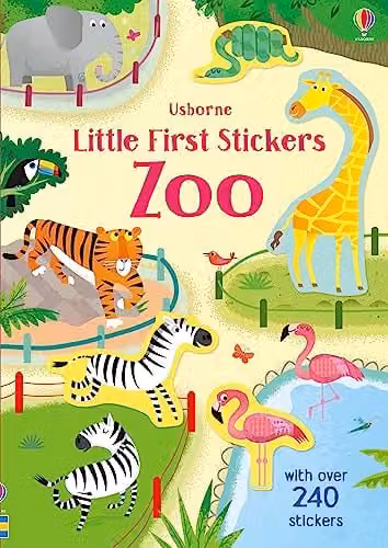 Usborne Little First Stickers Zoo Multicolour Paper Sticker Book