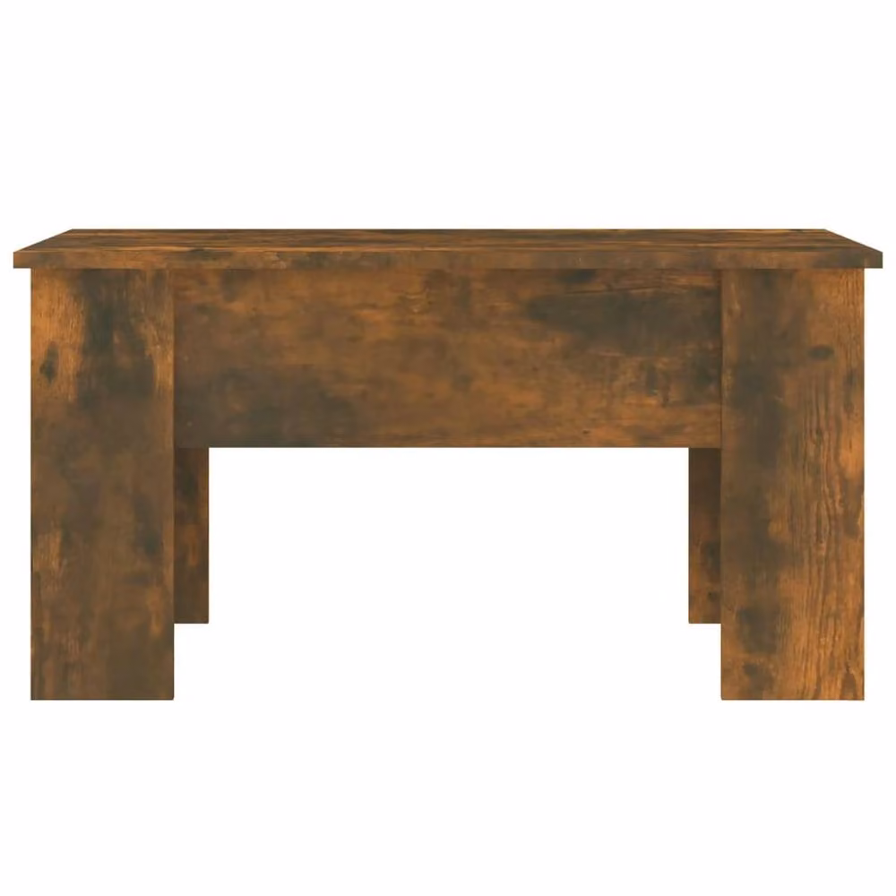 Berkfield Home Modern Smoked Oak Coffee Table in Brown, W/D/H: 79 x 49 x 41 cm – 2