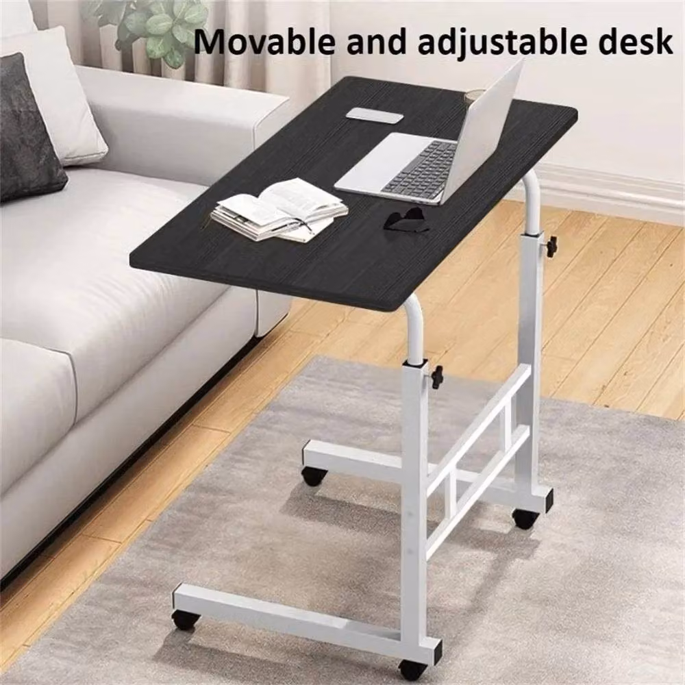 VOGREX Height Adjustable Standing Desk with Castors, Black – 2