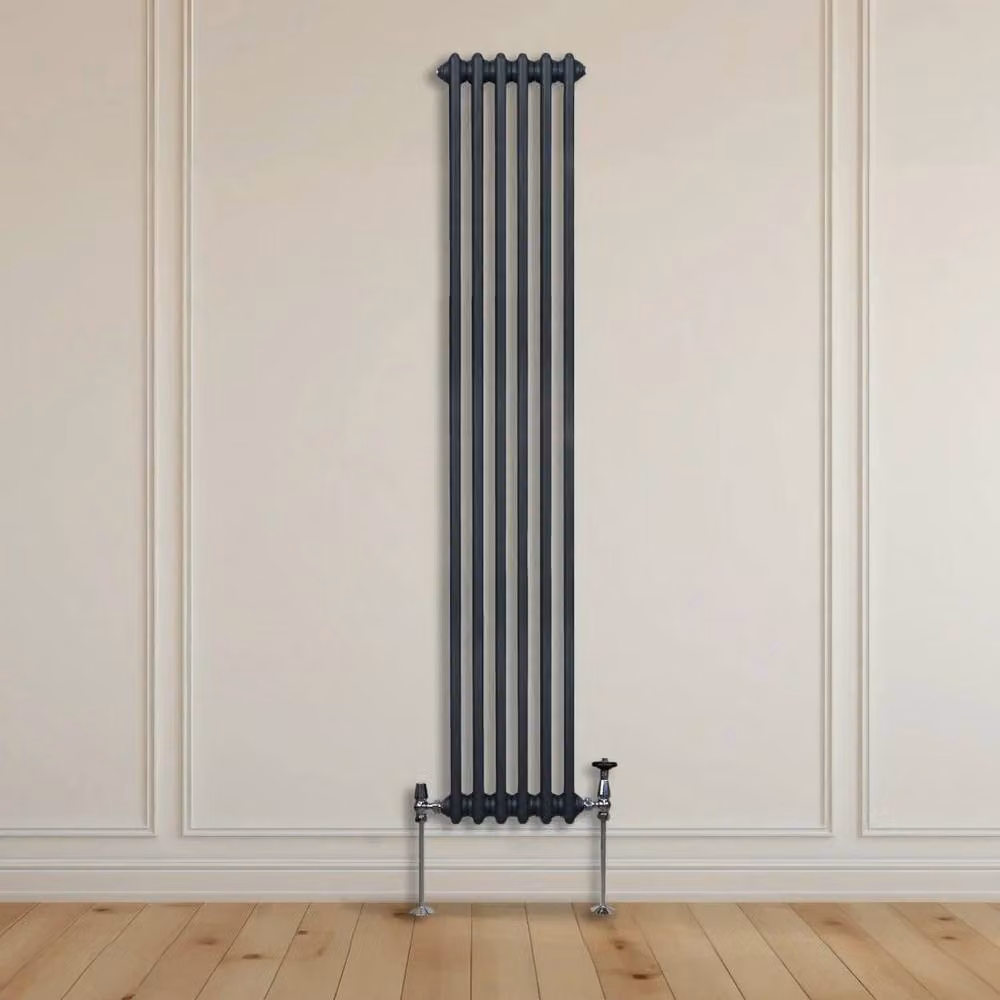 Monstershop Traditional 2 Column Steel Radiator in Anthracite Grey, H 180 x W 29.2 x D 7 cm – 8