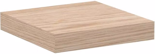 Berkfield Home Floating Shelf in Beige Engineered Wood, W/D/H: 23 x 23.5 x 4 cm