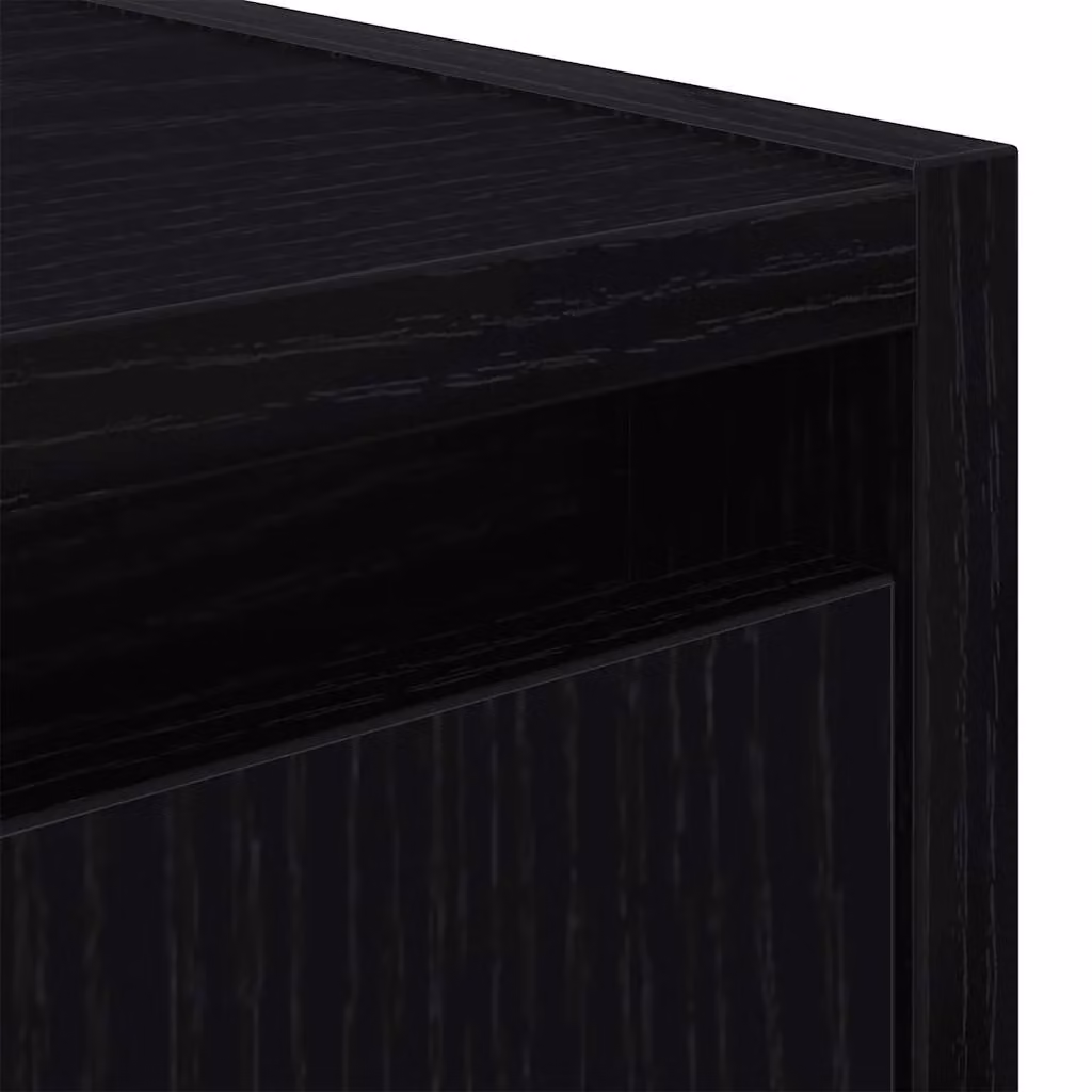Berkfield Home Wall-Mounted Bedside Cabinet in Black, W/D/H: 38 x 34 x 40 cm – 6