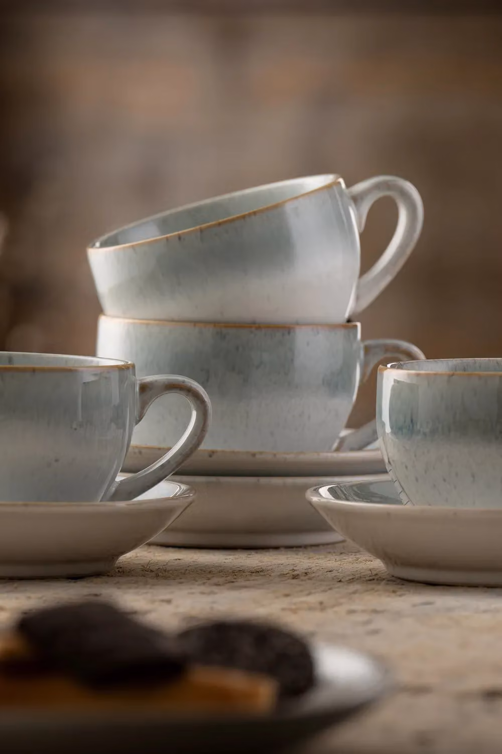 Belleek Living Tivoli Cup and Saucer Set of 4, Multicolour Ceramic – 2