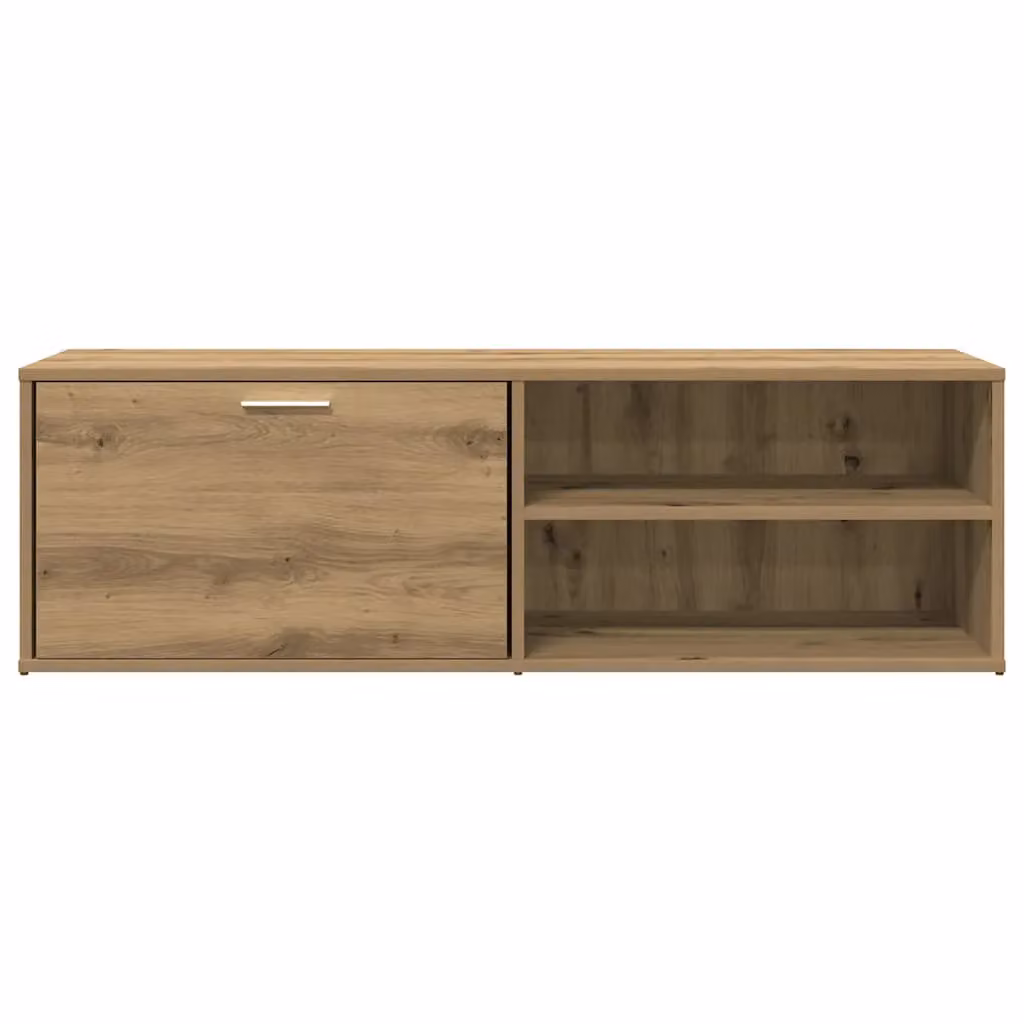 Berkfield Home Artisan Oak TV Cabinet in Brown, W/D/H: 120 x 34 x 37 cm – 3
