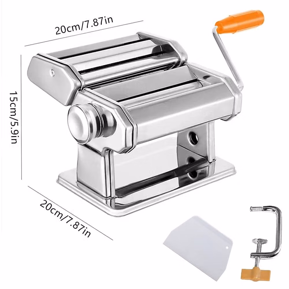 Ventryn 5-in-1 Stainless Steel Pasta Maker and Lasagne Spaghetti Tool in Silver – 2