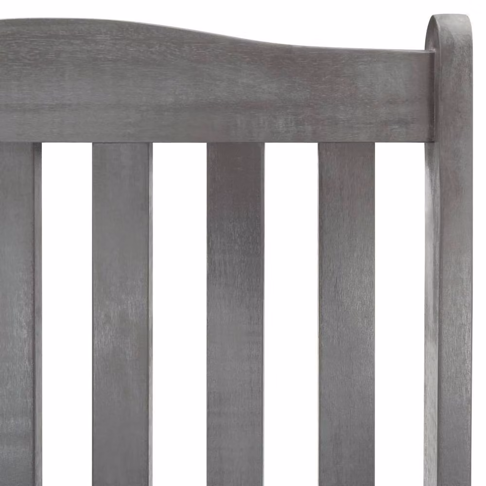 Berkfield Home Grey Solid Acacia Wood Rocking Chair – 3