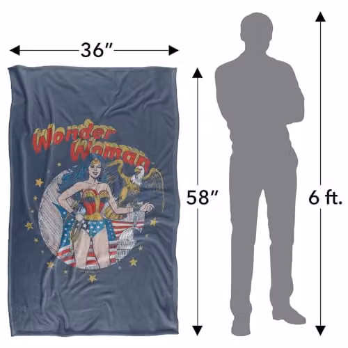Warner Bros. Justice League At Your Service Super Soft Silky Touch Fleece Throw Blanket, Multicolour – 4