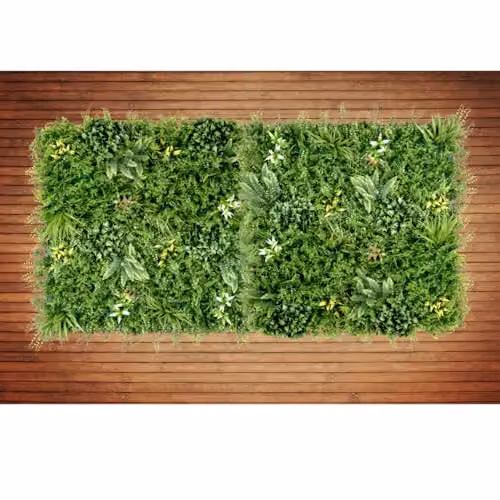 Ark Mat Green Artificial Plant Living Wall Panel, W: 100 cm, H: 100 cm – 3