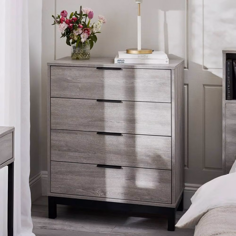 Cheshire Premium Kora 4 Drawer Chest in Grey Oak – 3