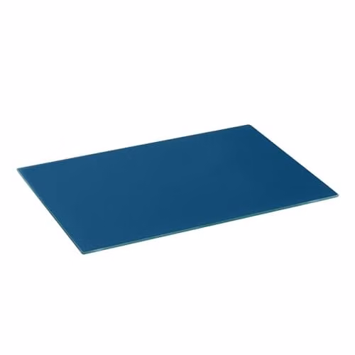 Harbour Housewares Rectangular Glass Chopping Board in Blue and Grey, W: 40 cm x D: 30 cm