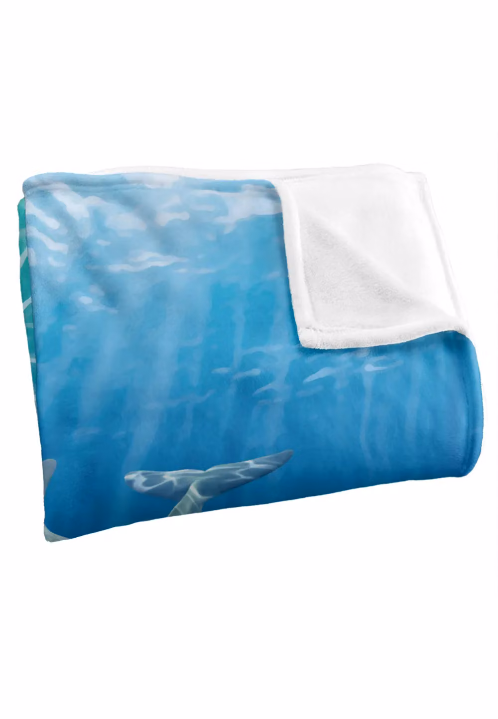 JQ Licensing Royce McClure Dolphin Bubbles Silky Touch Super Soft Fleece Throw Blanket, White, W/D: 152 x 127 cm – 3