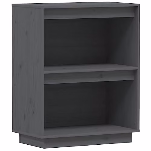 vidaXL Modern Grey Console Cabinet in Solid Pine Wood