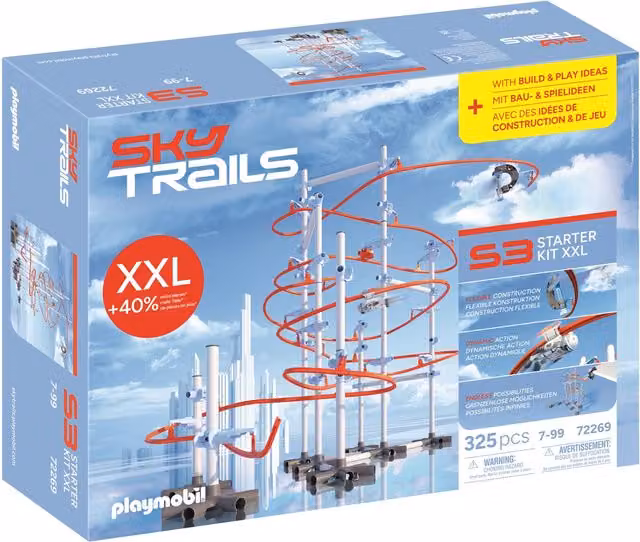 Playmobil Sky Trails Starter Kit XXL Race Track Set in Blue and Multicolour