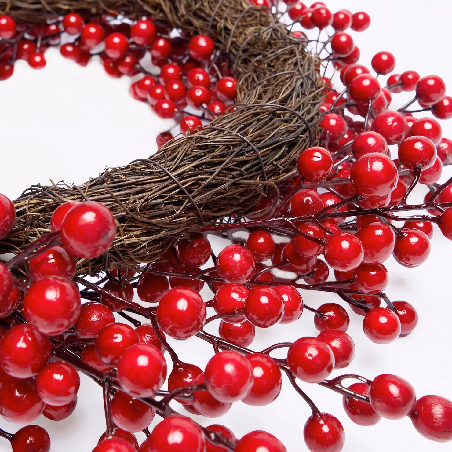 OHS Red Artificial Floral Wreath for Hanging Home and Party Decorations – 6