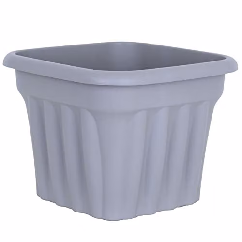 Wham Grey Plastic Square Planter Tub, Width: 40 cm