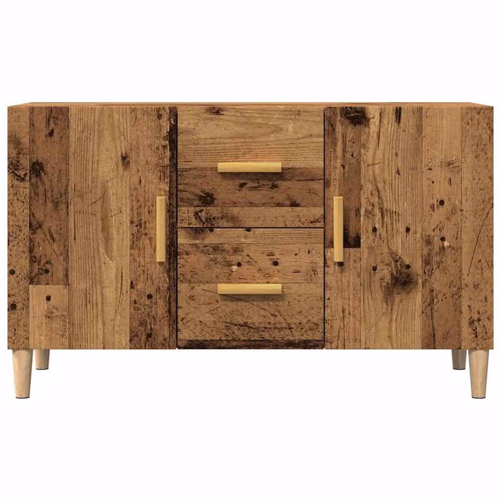 Berkfield Home Old Wood Sideboard in Brown, W/D/H: 100 x 36 x 60 cm – 4