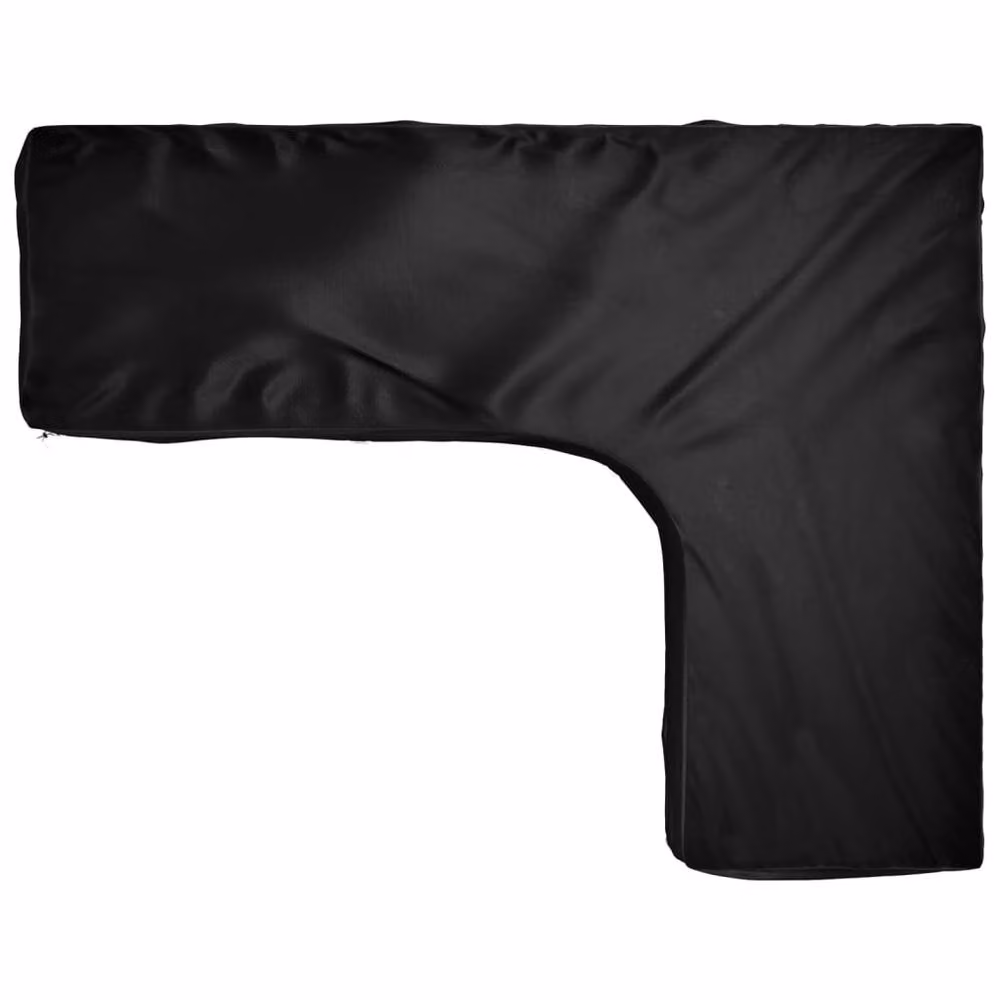 Berkfield Home L-Shaped Garden Furniture Cover in Black, W/D/H: 285 x 220 x 80 cm – 2