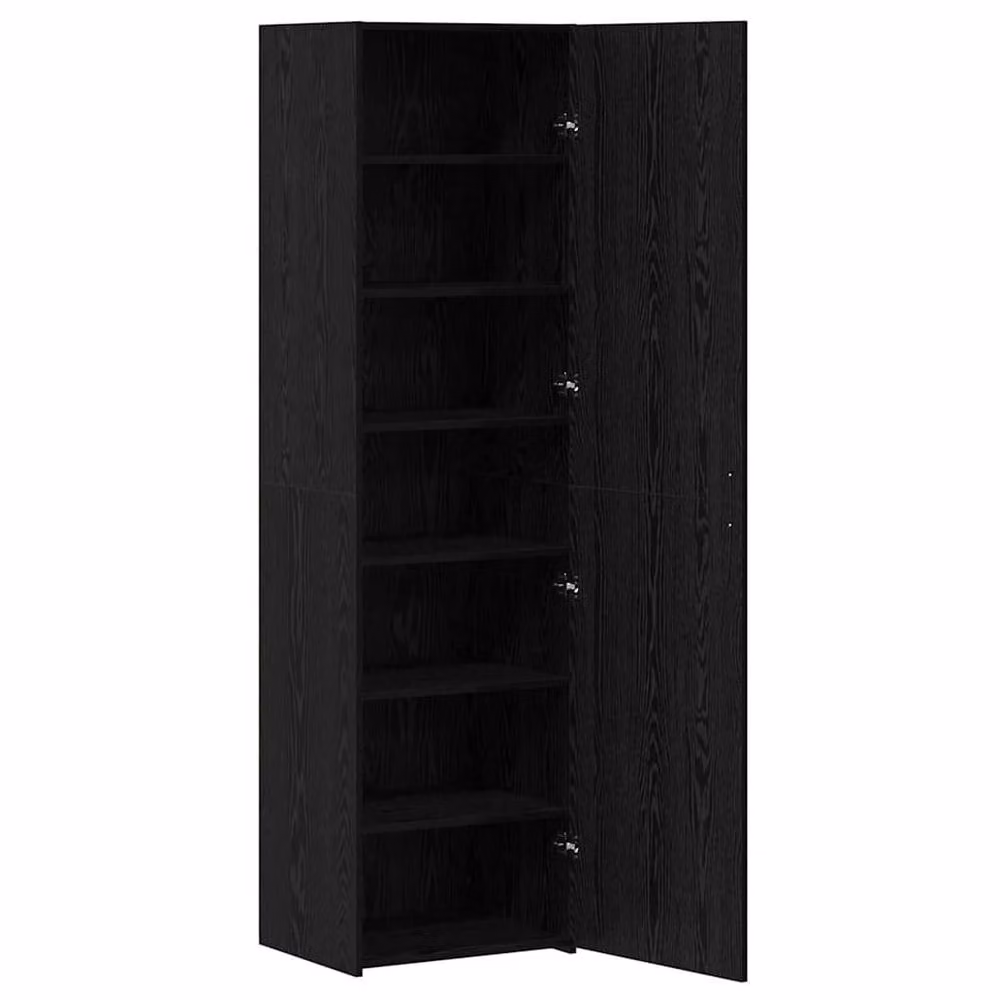 Berkfield Home Black Oak Highboard W/D/H: 50 x 42.5 x 185 cm – 3