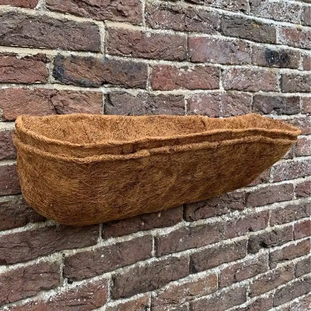 Coco Wall Trough Planter Liners, Brown, Pack of 2, 60 cm