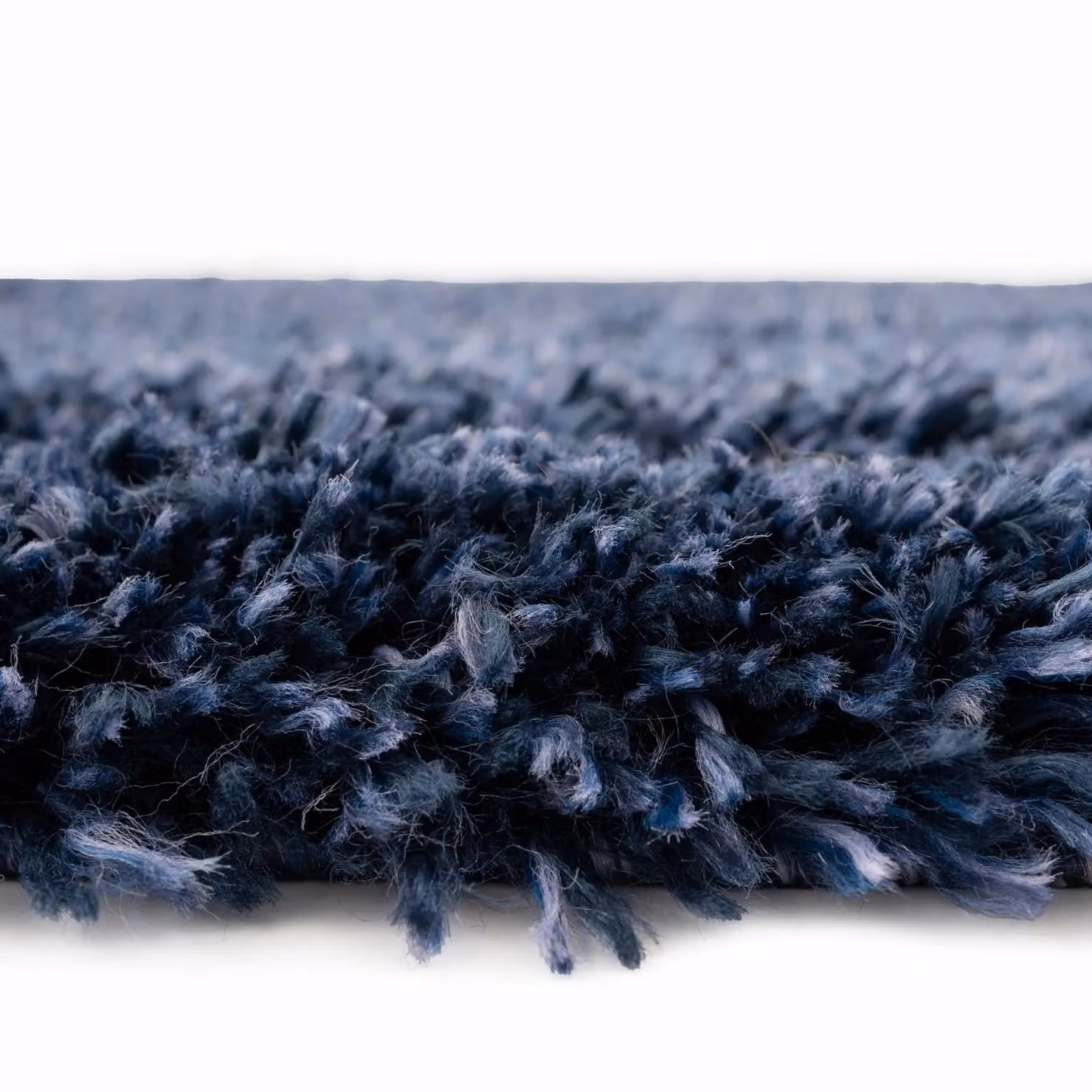 Kukoon Extra Large Fluffy Shaggy Area Rug in Navy Blue, W: 240 cm, D: 330 cm – 4