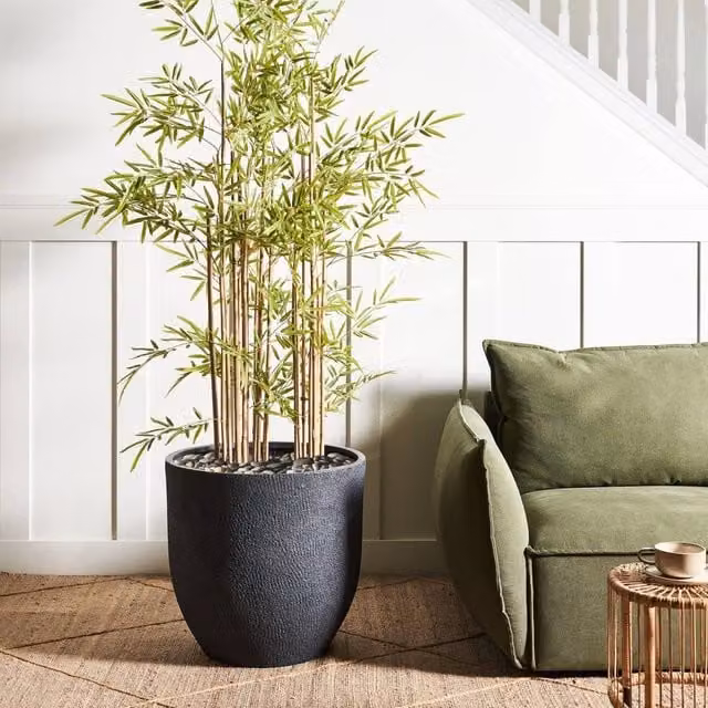 Wyld and Coco Grey Fibre-Clay Planter W: 55 cm, D: 55 cm, H: 53 cm – 1
