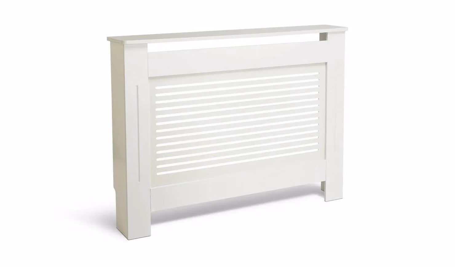 Austin Small Radiator Cover White Modern Lacquered Heating Cabinet W/D/H: 81.5 x 101 x 19 cm