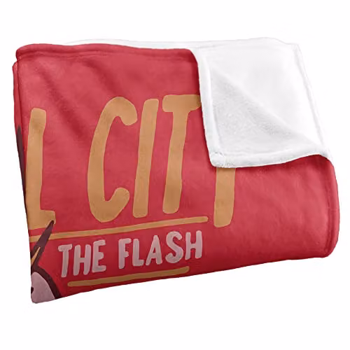 Warner Brothers The Flash Silky Touch Super Soft Fleece Throw Blanket, White and Multicolour, W/D/H: 152 x 127 cm – 2