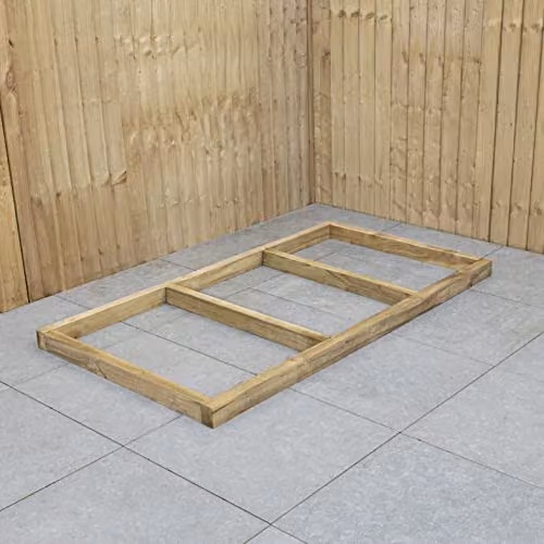 Forest Garden Brown Wooden Shed Base for 6x3 Overlap Sheds – 2