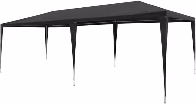 Berkfield Home Party Tent in Anthracite Black, W: 6 m, D: 3 m, H: 2.55 m