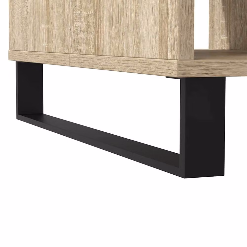Berkfield Home Sonoma Oak Decorative Coffee Table in Light Brown, W/D/H: 104 x 60 x 35 cm – 3