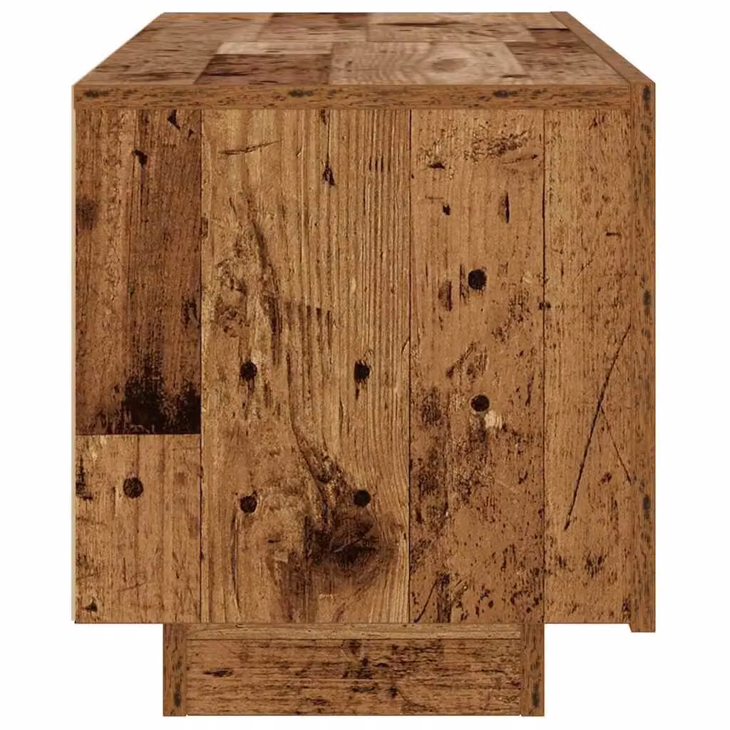 Berkfield Home Rustic Bedside Cabinet in Brown, W/D/H: 100 x 35 x 40 cm – 3