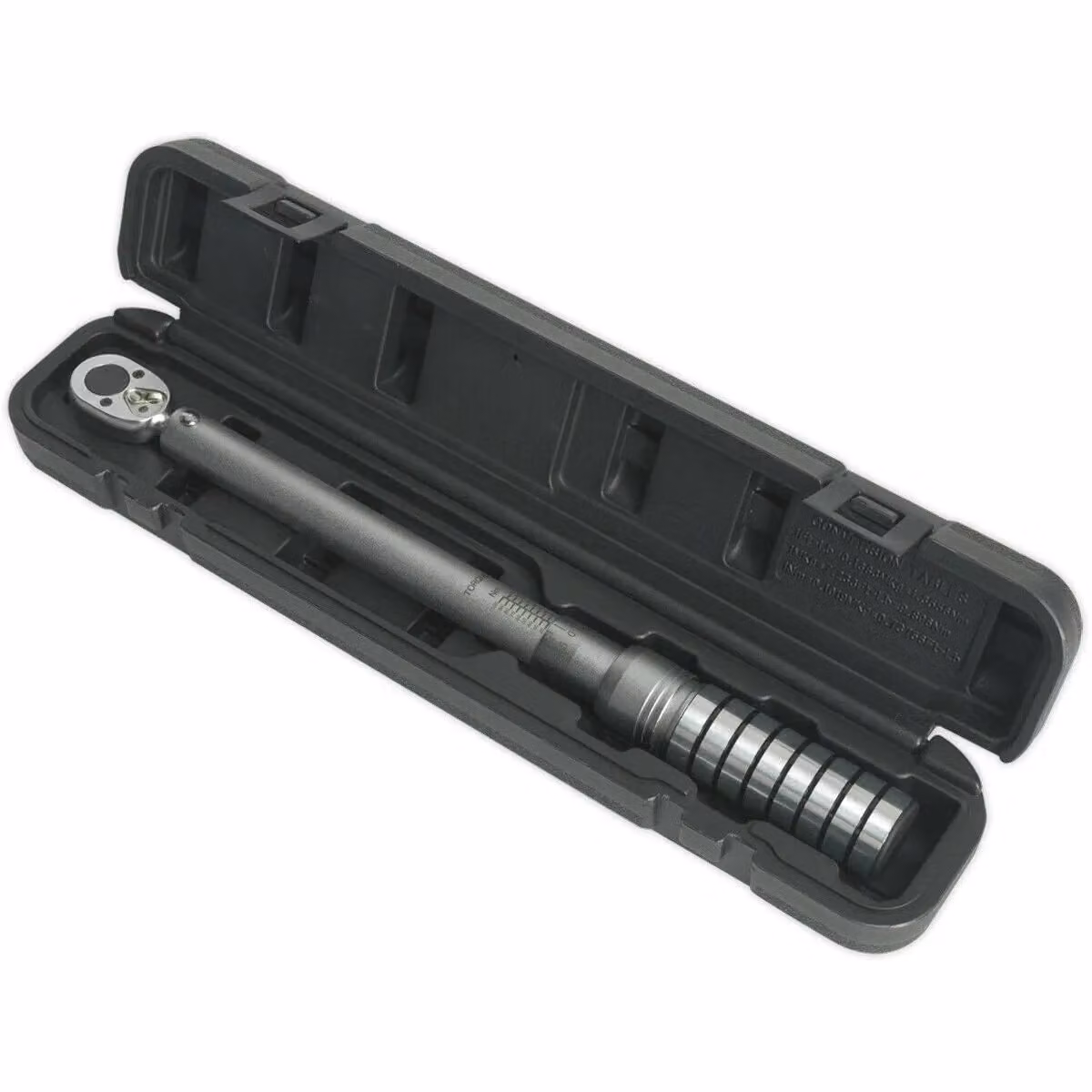 Loops Micrometer Style Torque Wrench with 1/2 inch Square Drive and Flip Reverse Function, 40 to 200 Nm, Silver and Multicolour – 3