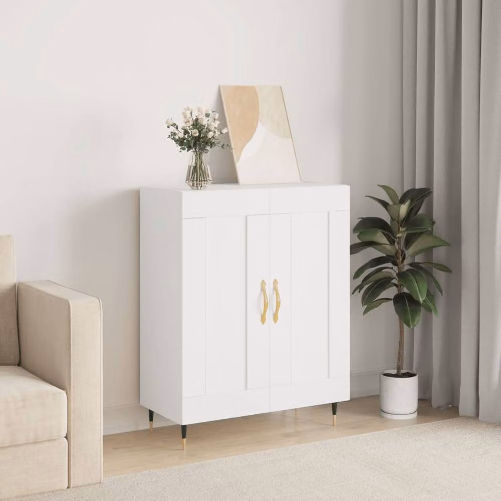 Berkfield Home Classic White Sideboard, W/D/H: 69.5 x 34 x 90 cm – 2