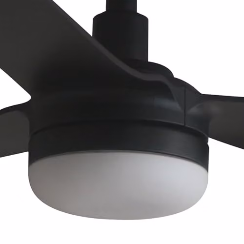 Faro Barcelona Punt M Black 20W LED Ceiling Fan with Light, 132 cm – 2