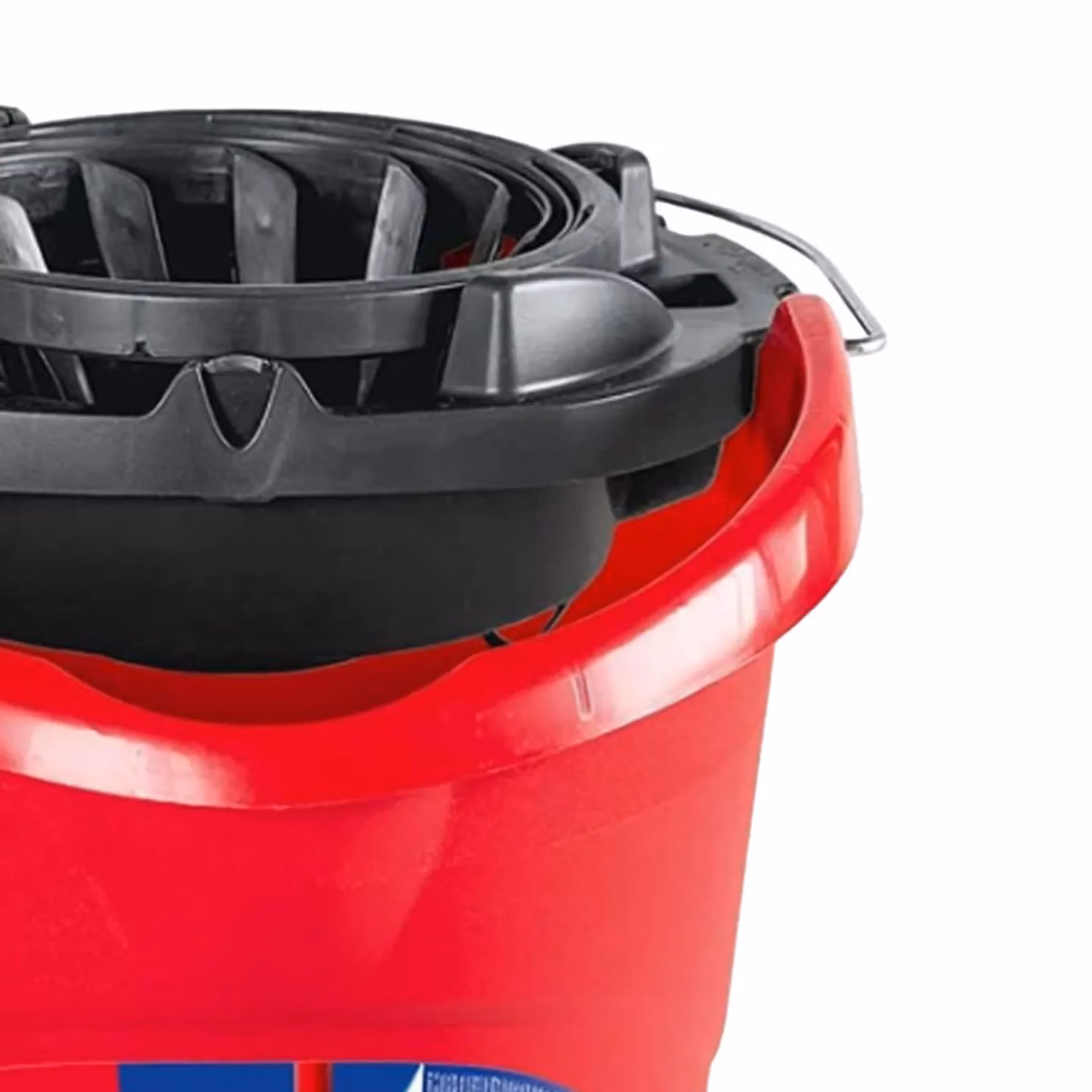 Vileda SuperMocio Mop and Bucket Set with Wringer in Red and Multicolour – 2