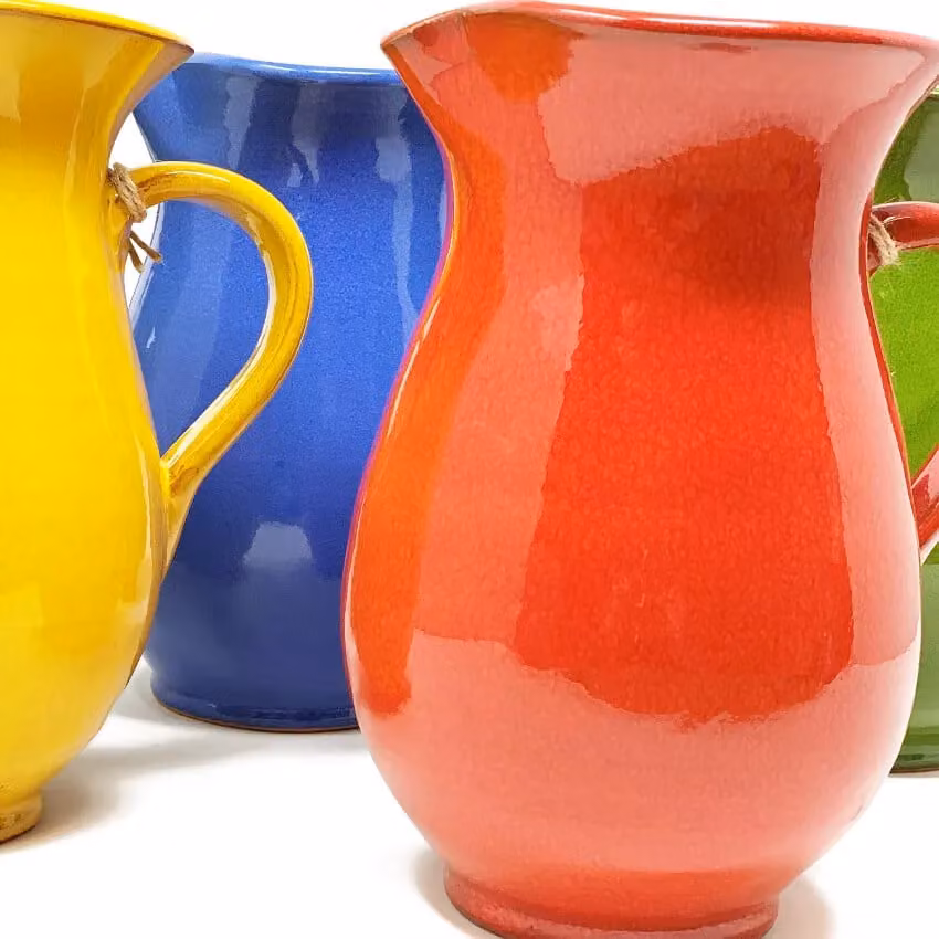 Verano Spanish Ceramics Selena Glazed Hand Dipped Ceramic Serving Jug, 1L, Green – 2