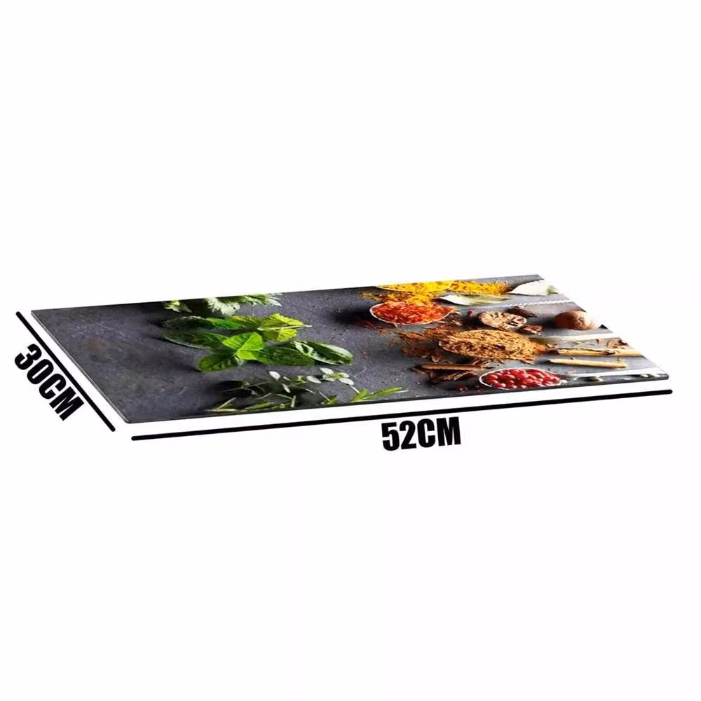 SPETLEK 2 Piece Universal Multicolour Glass Hob Cover Board Worktop Protector, W/D/H: 30 x 30 x 2 cm – 2