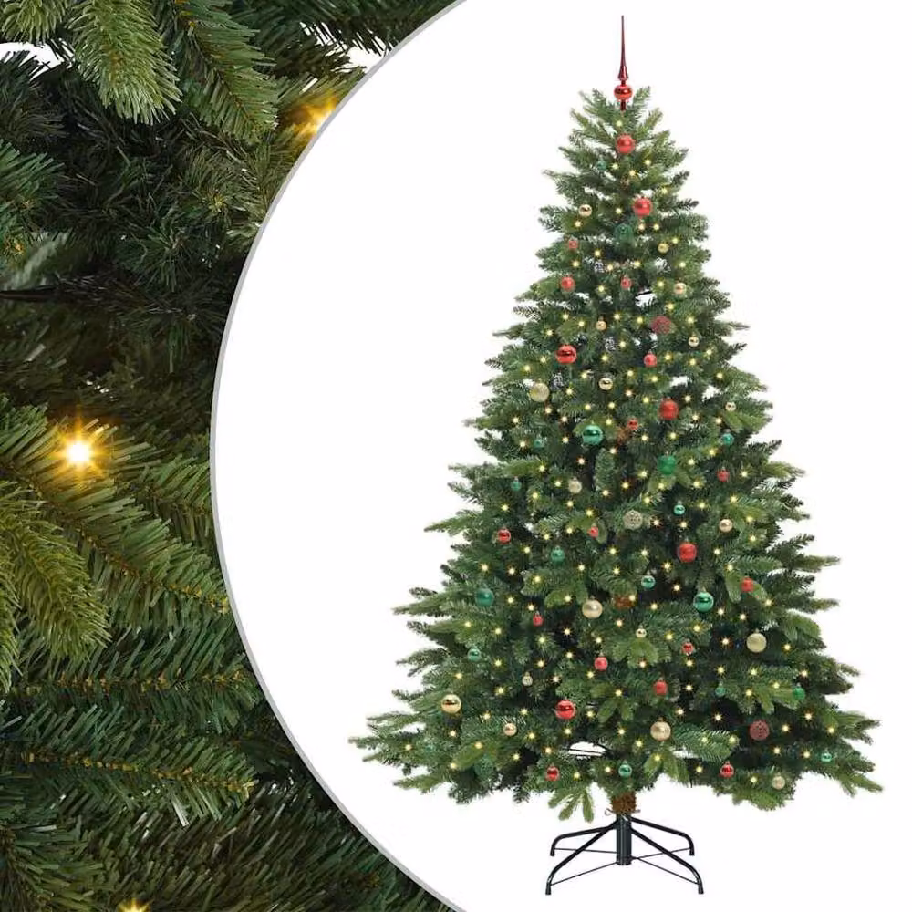 Berkfield Home Artificial Green Christmas Tree with 300 LEDs, Height: 240 cm – 2
