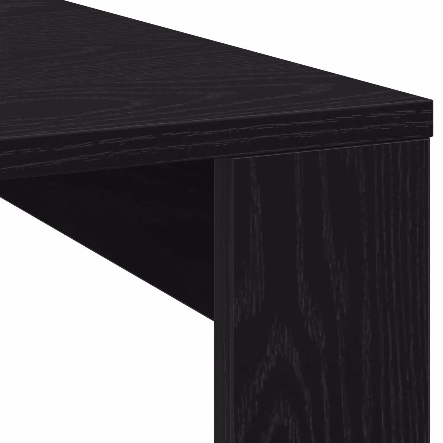 Berkfield Home Black Oak Coffee Table, W/D/H: 100 x 100 x 35 cm – 3