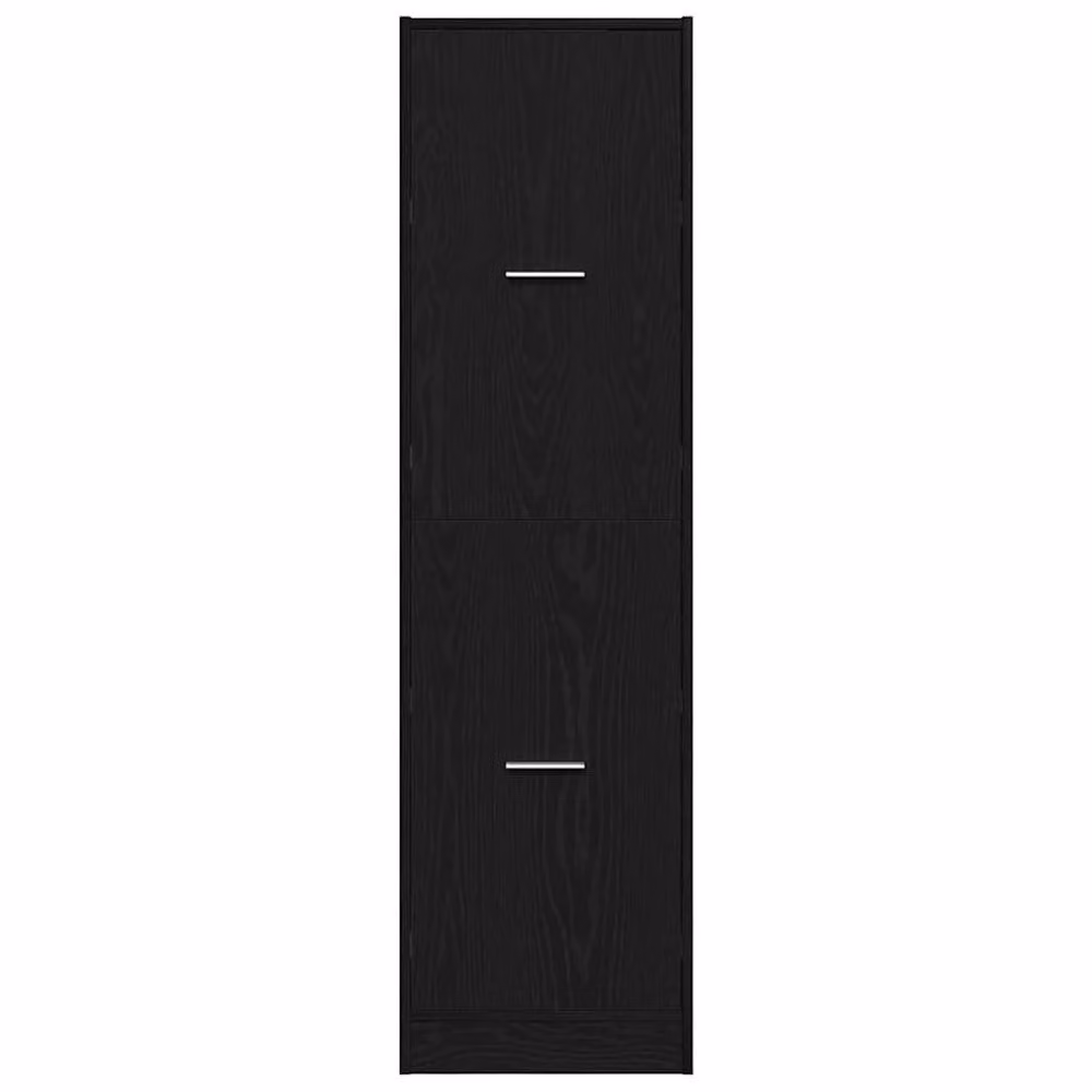 Berkfield Home Apothecary Cabinet in Black Oak, W/D/H: 40 x 41 x 144.5 cm – 3