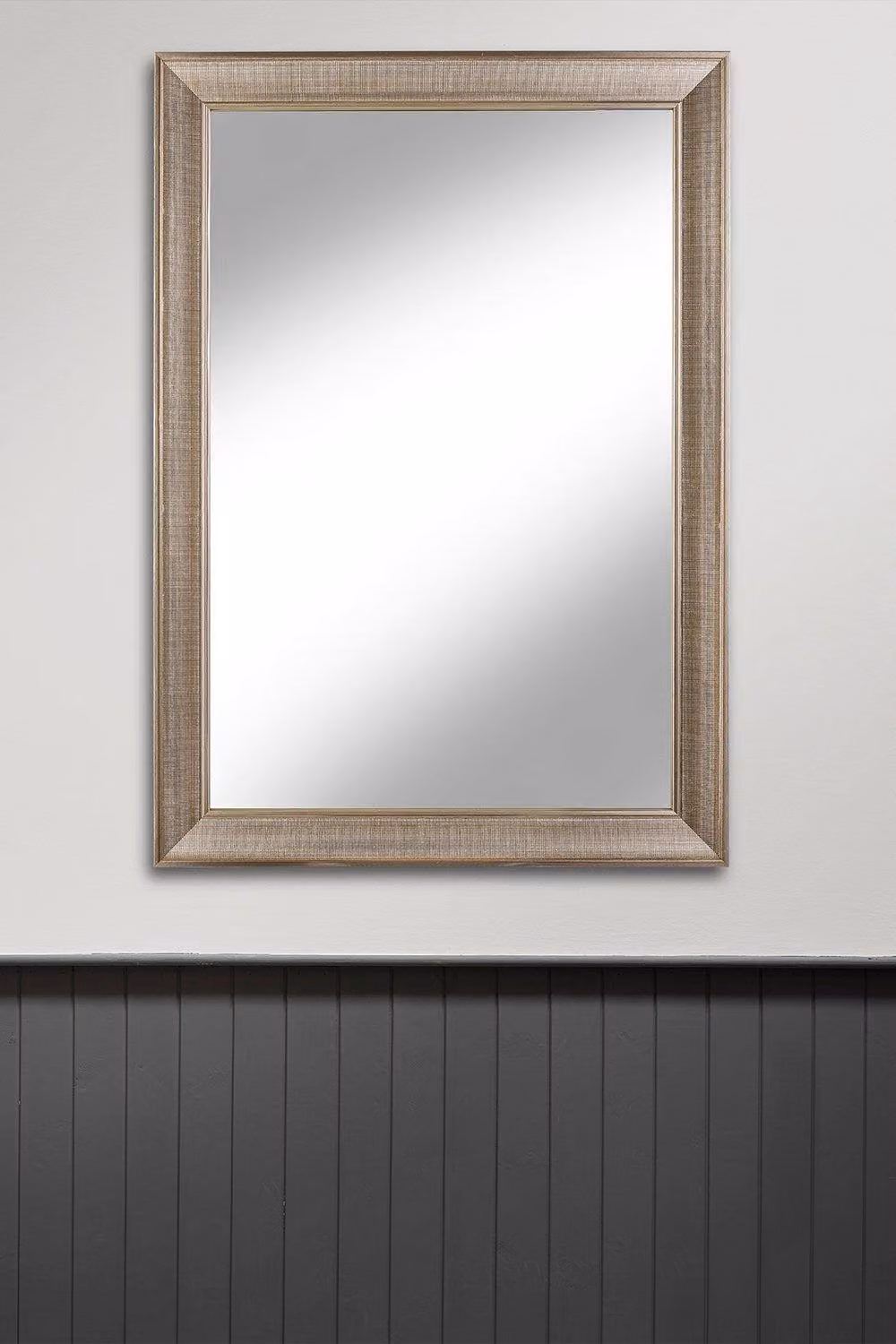 Nielsen Design Adelin Decorative Rectangular Wall Mirror in Silver, W: 104 cm, H: 73 cm – 3