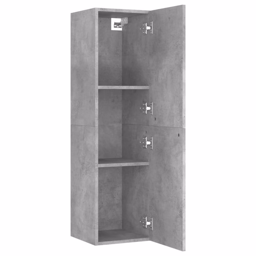 Berkfield Home TV Cabinet in Concrete Grey, W/D/H: 30.5 x 30 x 110 cm – 2