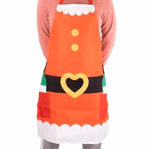 Shatchi Santa Christmas Apron in Red, W 70 cm x H 85 cm – 1