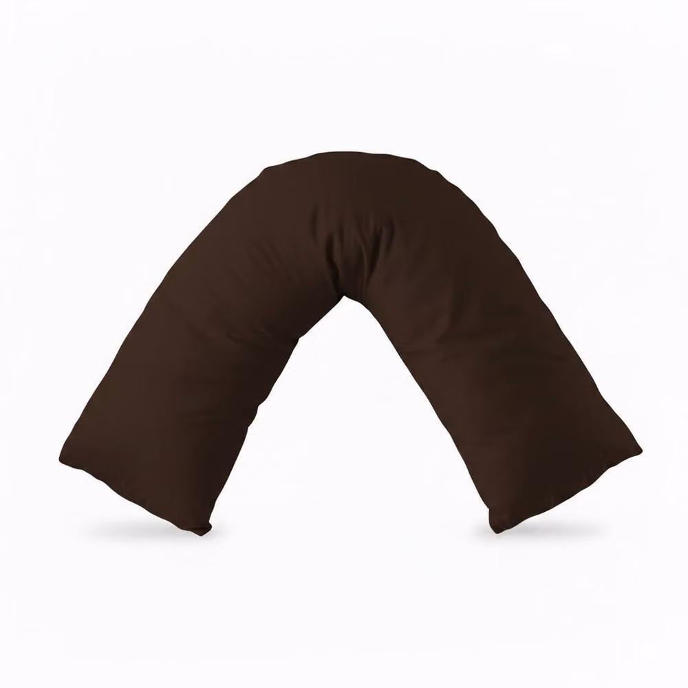 Snug City V Shape Maternity Pillowcase in Brown Polycotton – 2
