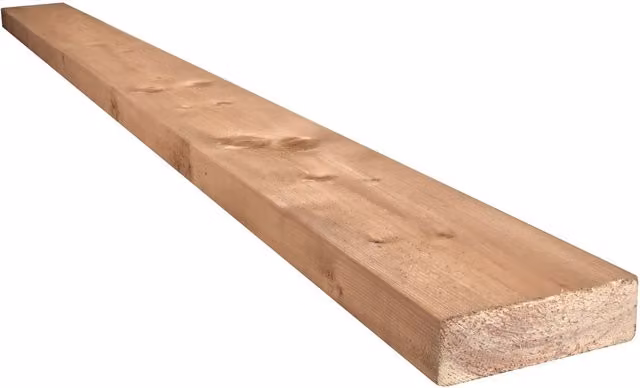 Snowdon Timber Treated Softwood Decking Joists, Natural/Brown, W: 45 mm, H: 145 mm, L: 360 cm