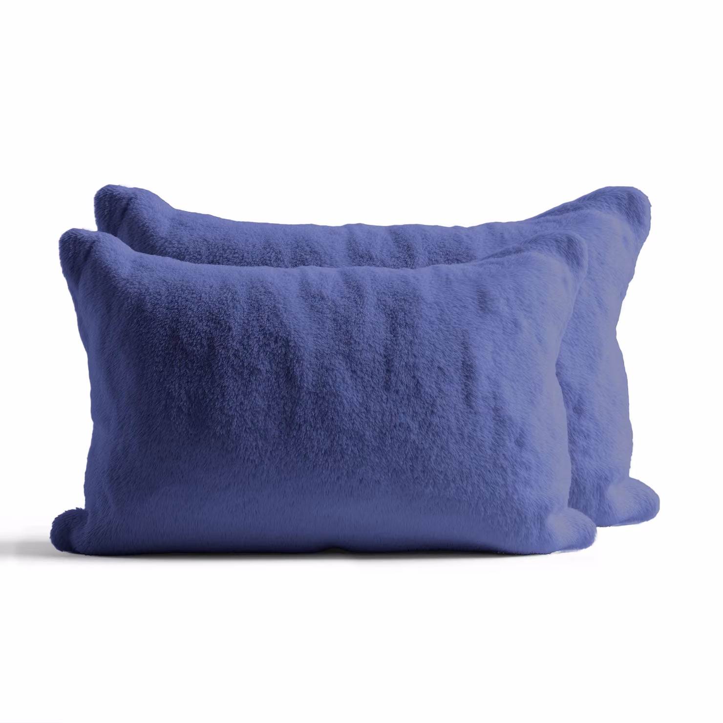 Home Sweet Home UK Teddy Fleece Pillowcase Set of 2 in Blue, W: 48 cm, H: 74 cm – 2