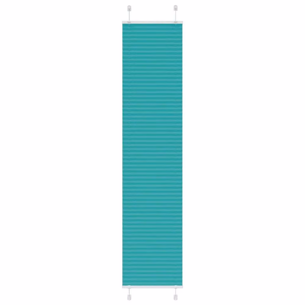 Berkfield Home Single Pleat Petrol Green Fabric Blind, W: 45 cm, H: 200 cm – 2