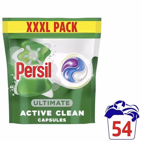 Persil Ultimate Active Clean Washing Capsules for 14 Days of Freshness, 54 Washes, Multicolour – 2